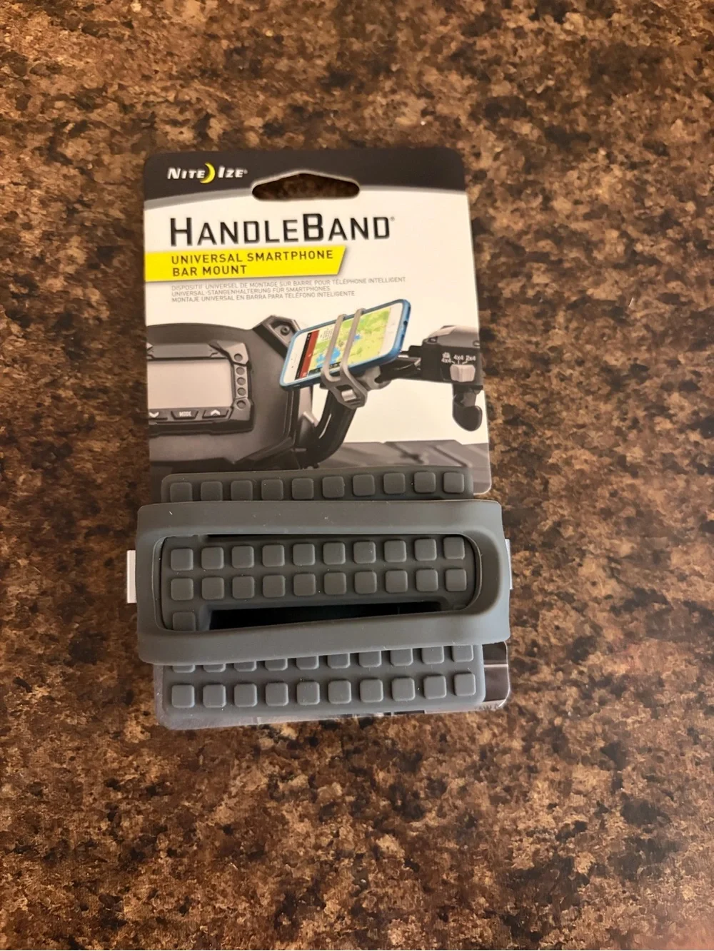 HandleBand Universal Smartphone Bar Mount - Gray